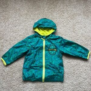 Nickelodeon Green and Yellow Turtles Hooded Wind Jacket